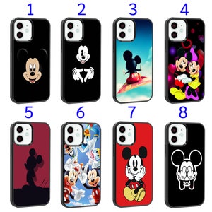 Funda de silicona para iPhone 6, 7, 8, SE, X, XR, 11, 12, 13, 14, 15, 16, 16E Plus, Pro Max Plus - Diseños de Mickey Mouse2