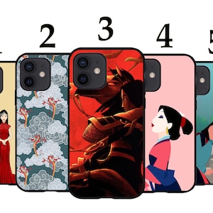 Cool Phone Case Fits iPhone 6 7 8 SE X XR 11 12 13 14 15 16 16E Plus Mini Pro Max Plus Models Silicone Cover - Mulan Cartoon