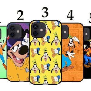 Cool Phone Case Fits iPhone 6 7 8 SE X XR 11 12 13 14 15 16 16E Mini Pro Max Plus Models Silicone Cover - Famous  Cartoon Goofy Dog