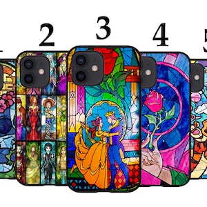 Cool Phone Case Fits iPhone 6 7 8 SE X XR 11 12 13 14 15 16 16E Plus Mini  Pro Max Plus Models Silicone Cover Stained Glass Disney Stitch - Etsy