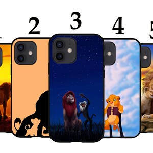 Cool Phone Case Fits iPhone 6 7 8 SE X XR 11 12 13 14 15 16 16E Mini Pro Max Plus Models Silicone Cover -  Lion King Simba