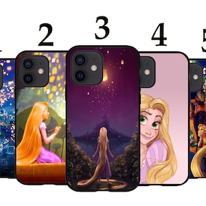 Cool Phone Case Fits iPhone 6 7 8 SE X XR 11 12 13 14 15 16 16E Mini Pro Max Plus Models Silicone Cover - Rapunzel