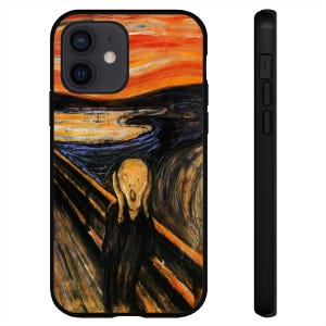 Art Phone Case Fits iPhone 7 8 SE X XR 11 12 13 14 15 16 16E Pro Max Plus Mini Models Silicone Cases Edvard Munch The Scream 1893