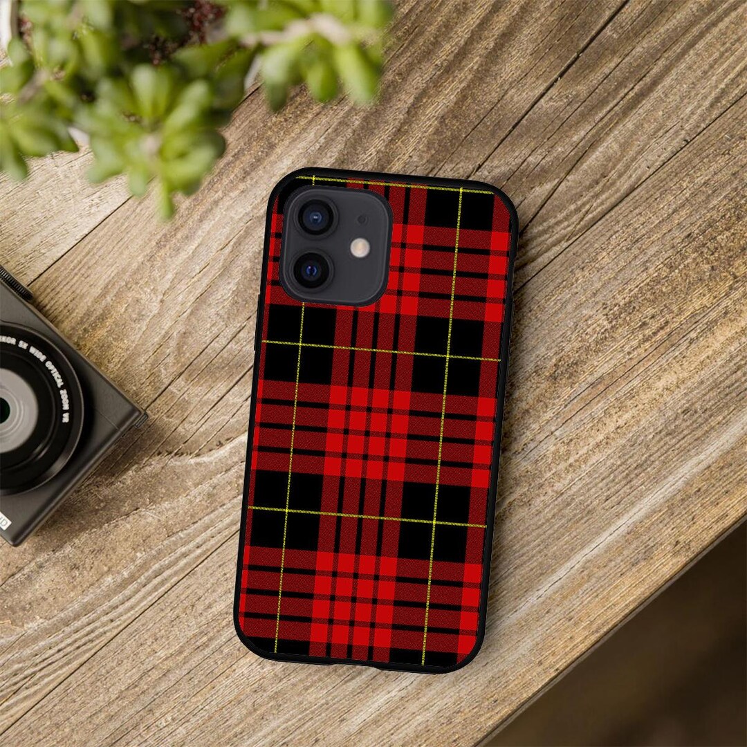 Coque de portable tartan de Noël compatible avec iPhone 7 8 SE X XR 11 ...