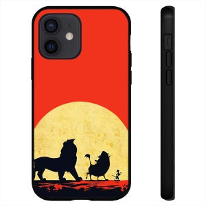Phone Case Fits iPhone 7 8 SE X XR 11 12 13 14 15 16 16E Pro Max Plus Mini Models Silicone Cases The Lion King