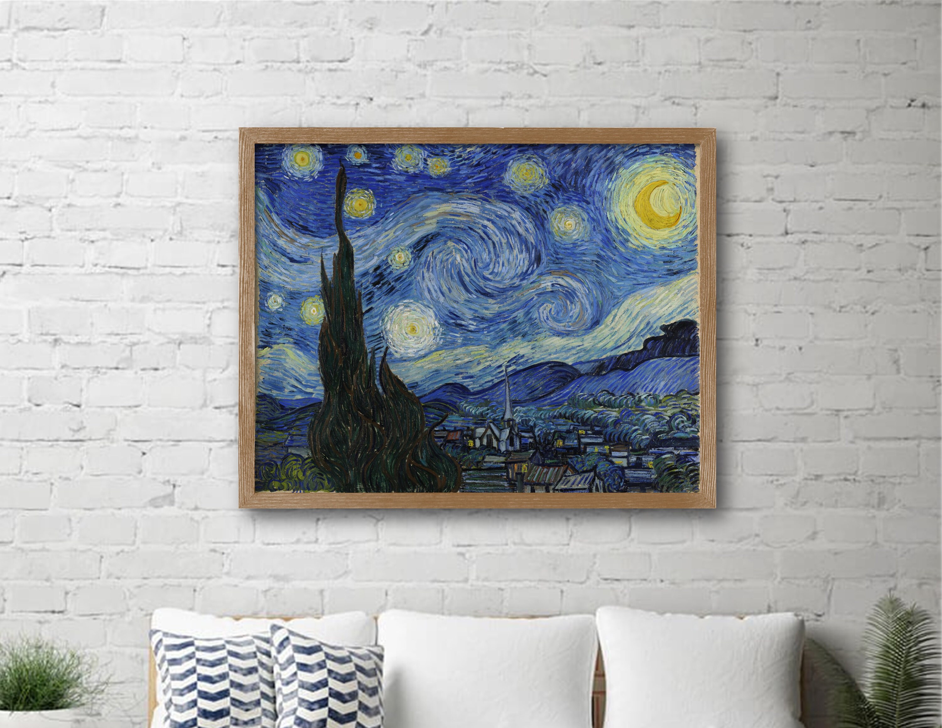 Van Gogh's Starry Night, Printable Wall Art of Famous Van Gogh Painting ...