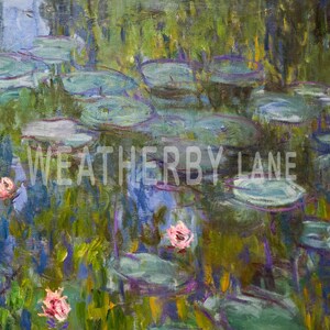 Water Lilies by Claude Monet, Printable Wall Art of Famous Monet Painting of Flowers, Instant ...