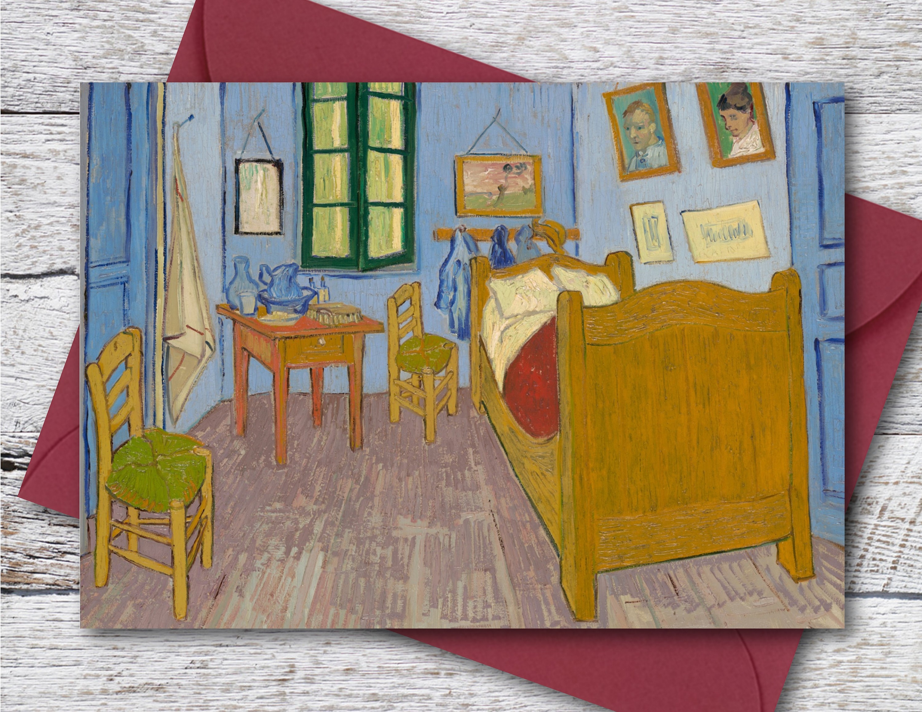 ゴッホのアルルの寝室、ゴッホの有名な絵画「黄色い家」の部屋の