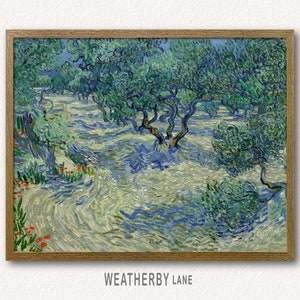 Olive Orchard by Van Gogh, Printable Wall Art of Famous Van Gogh Painting of Trees, Van Gogh Art Print, Instant Download Vintage Wall Décor