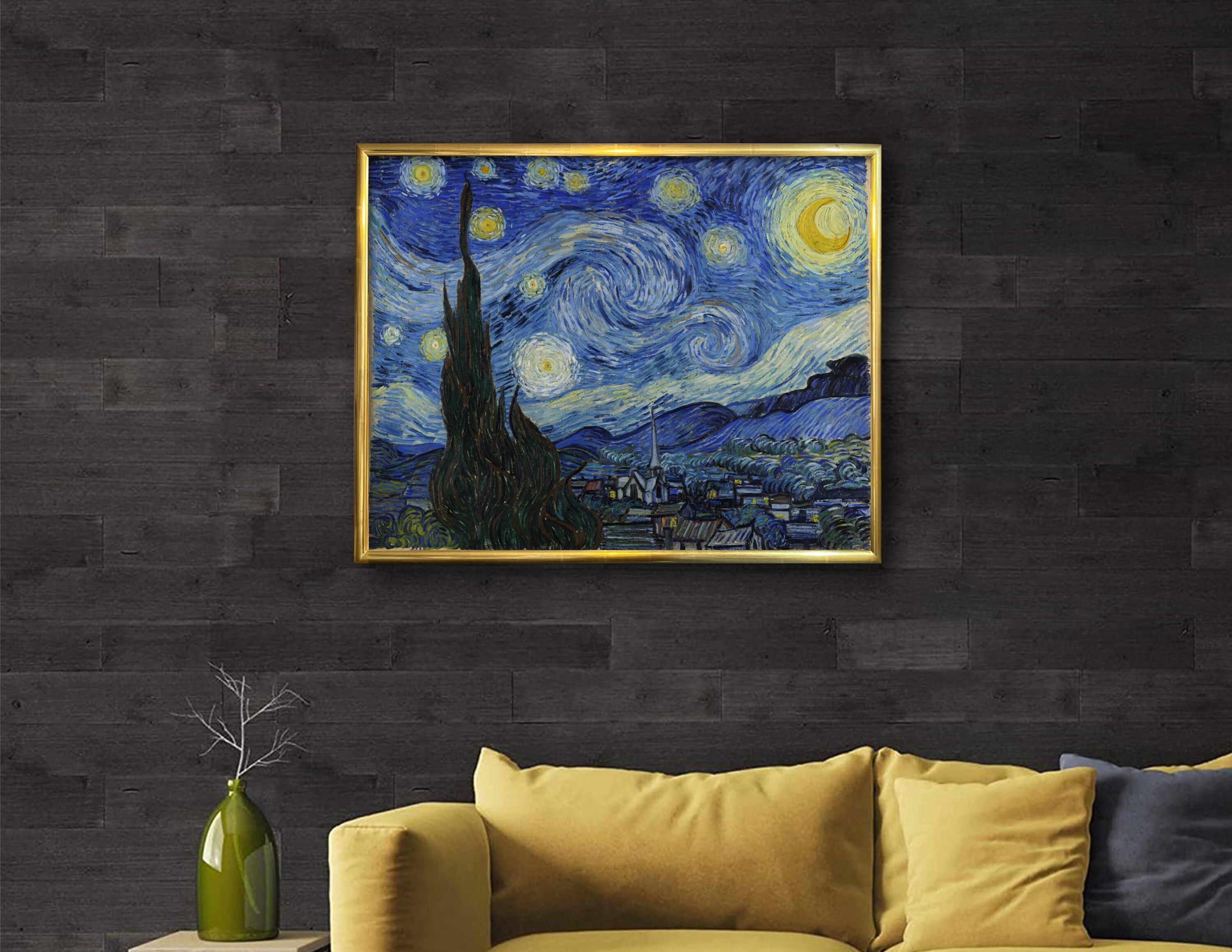 Van Gogh's Starry Night, Printable Wall Art of Famous Van Gogh Painting ...