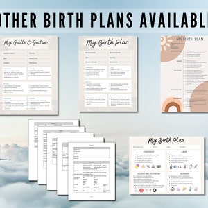 Editable Gentle C-section Birth Plan Canva Template, Customize Your ...