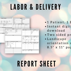 Labor and Delivery Nurse Report Sheet, OB Nurse Brain, LDRP Handoff Communication