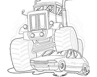 30 Monster Truck Kleurplaten! - Monster Truck afdrukbaar boek - Digitale download - Geen fysiek product