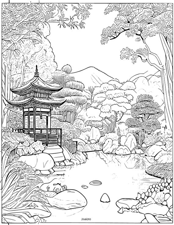  Paint by Number for Adults,Zen Garden Path, Adult
