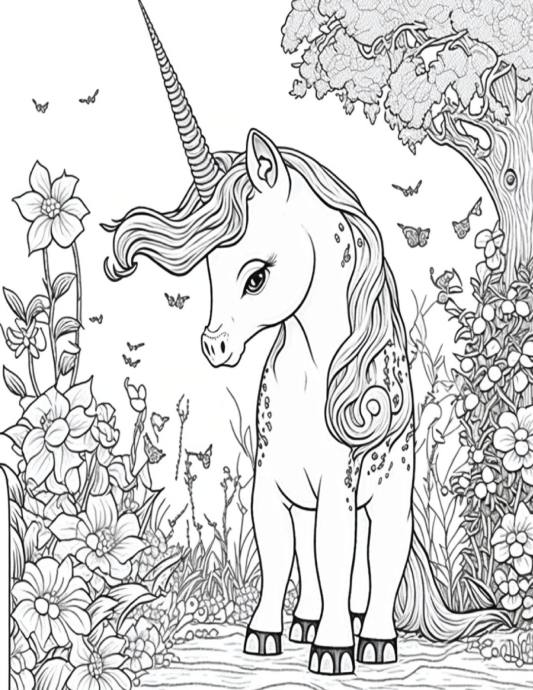 Book1 25 Unicorn Coloring Pages! Printable Unicorn Coloring for