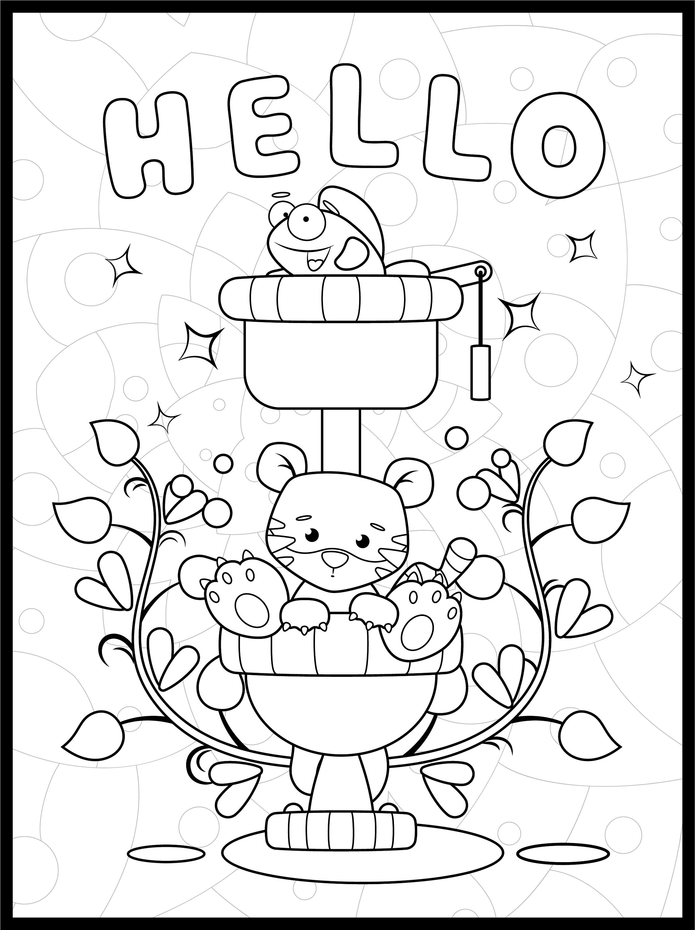 25 Cartoon Animal Coloring Pages for Kids! - Cartoon Animal Printable ...