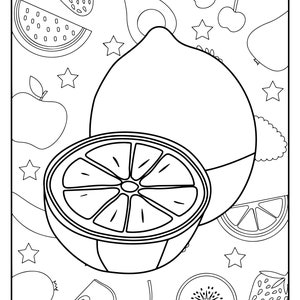 30 Fruits and Vegetables Coloring Pages! - Fruits and Vegetables