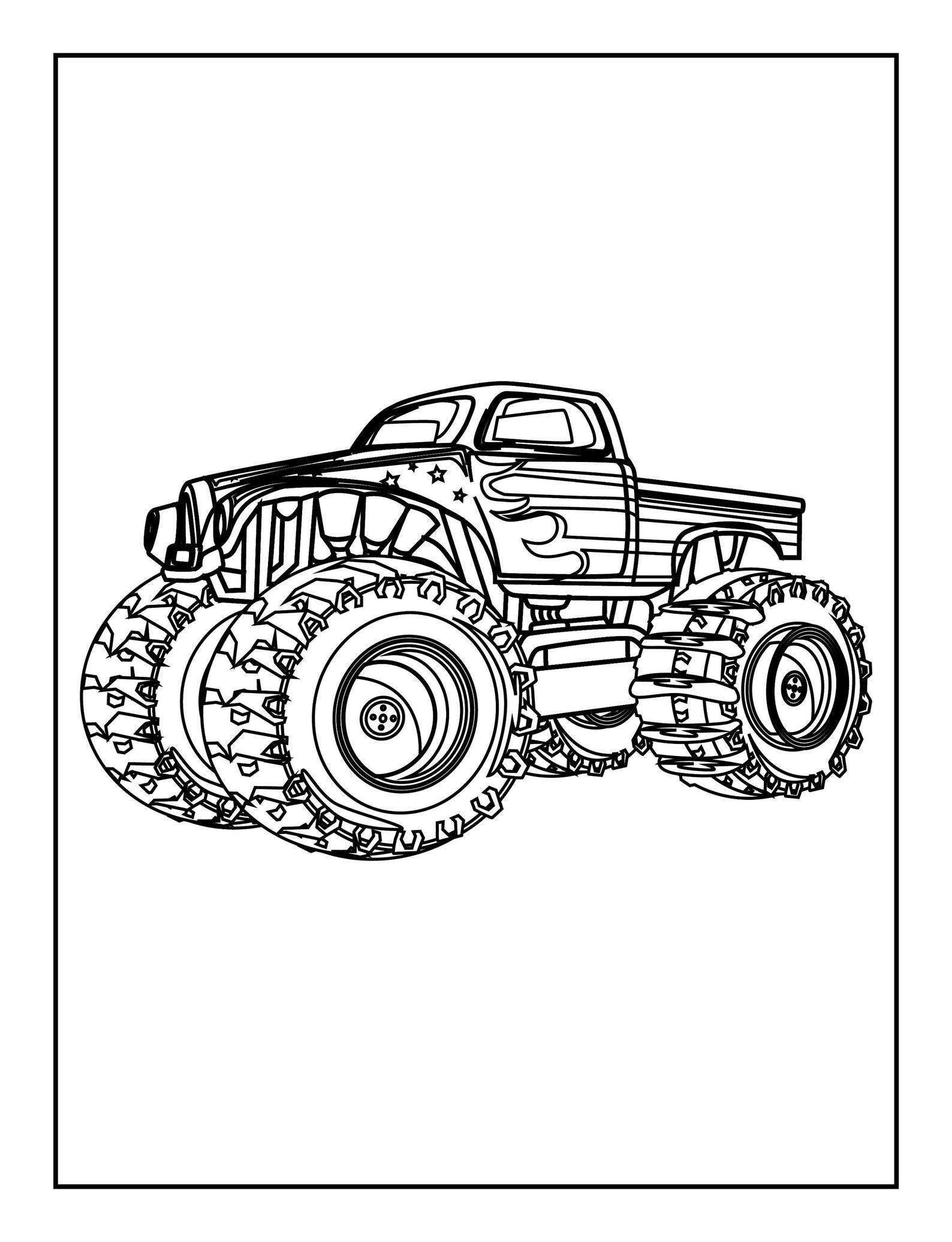 20 Monster Truck Coloring Pages! - Monster Truck Printable Book ...