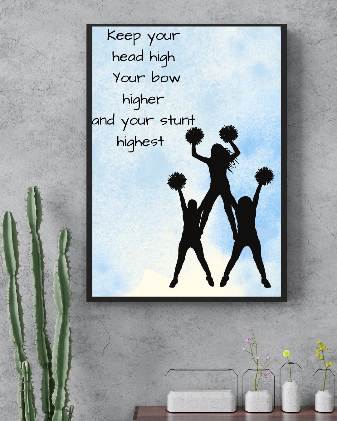 Cheer Quote Poster Etsy