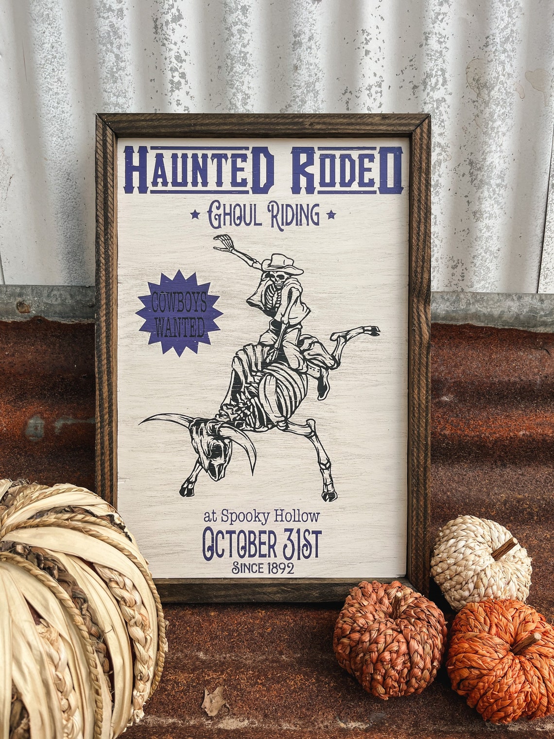 Haunted Rodeo Signs | Western Halloween Decor | Western Home Decor ...