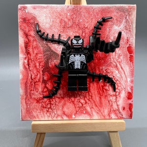 Venom mini fig on canvas