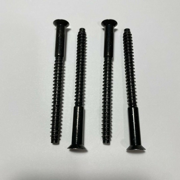 Replacement IKEA Part Number 104323 / 104325 (4 pack) EXPEDIT Shelf Screws Black - Furniture Hardware