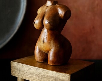 木製女性胸像彫刻 ヴィンテージの手彫り木製胸像 - 女性像 - Etsy 日本