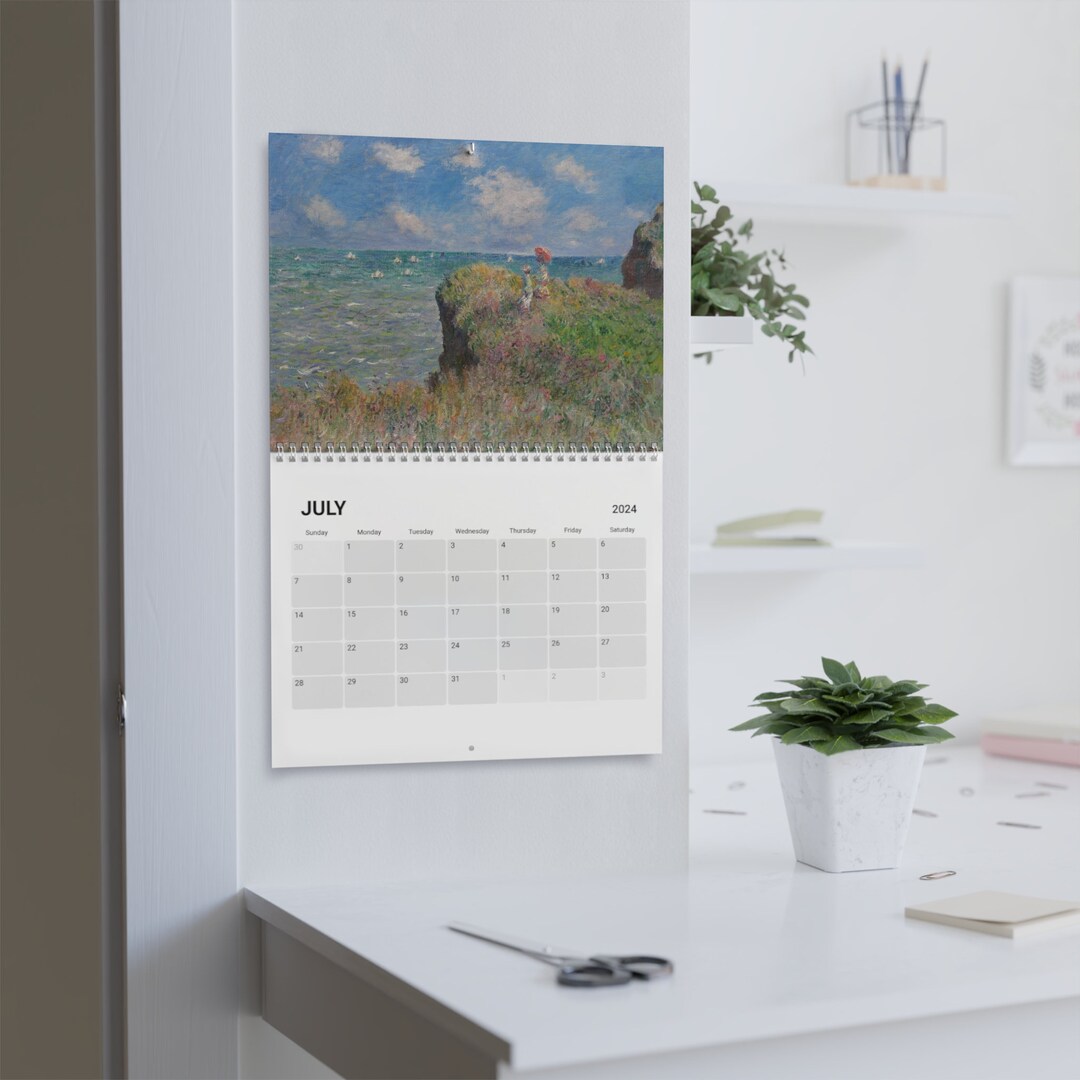 Claude 2024 Calendar, Art Calendar, Vintage Art Print Calendar