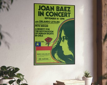 Joan Baez Concert Print Premium Matte Vertical Posters