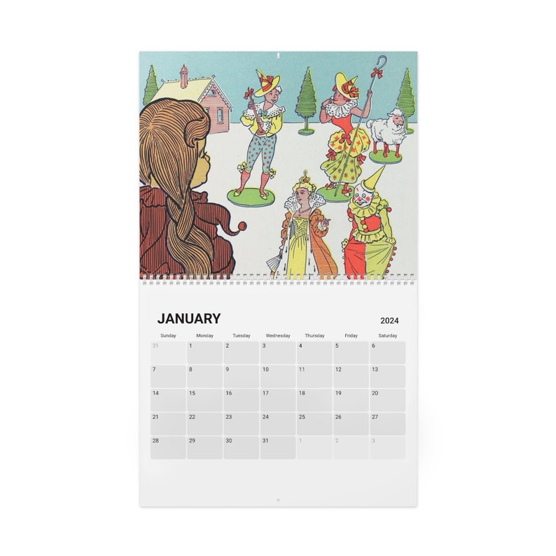Wonderful Wizard of Oz 2024 Calendar, Art Calendar, Vintage Art Print