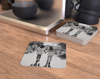 Custom Photo Party Coasters, 50 or 100 pcs, Wedding Favor, Wedding Decor, Anniversary Party Decor, Rehearsal Dinner, Baby Shower