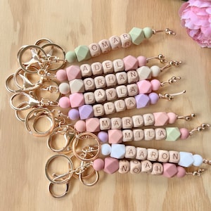 Personalized Name Keychain | Diaper Bag Keychain | Baby Gift | Daycare Bag Keychain | Backpack Name Tag | Name Keychain