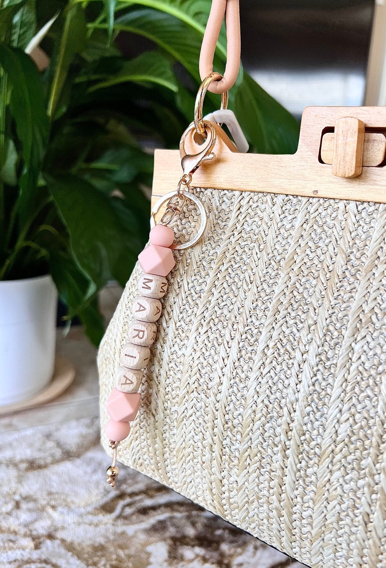 Personalized Name Keychain Diaper Bag Keychain Baby Gift Etsy