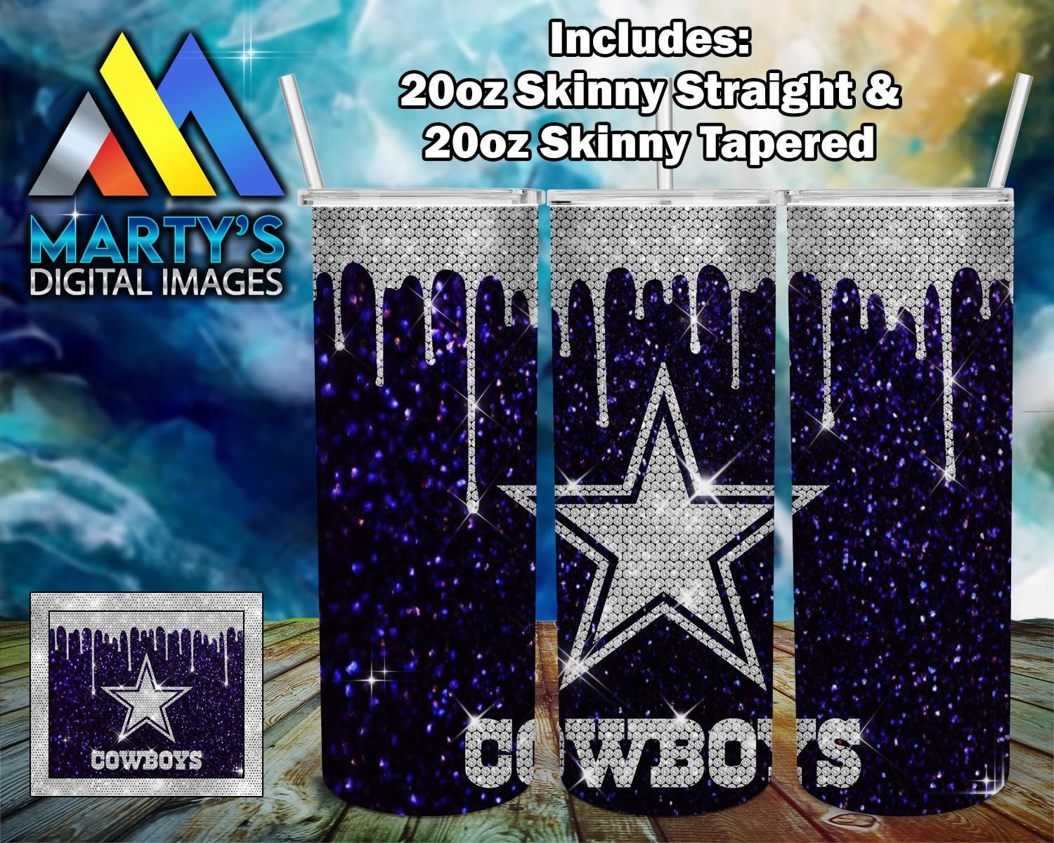 Dallas cowboys tumbler Glitter Sparkles Football - Tumblers, Facebook  Marketplace