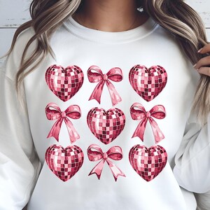 Valentine Coquette Bow Heart PNG, Pink Coquette Valentine Hearts Bow PNG, Trendy Valentine PNG, Love Valentines, Girly, Mama, Shirt Design