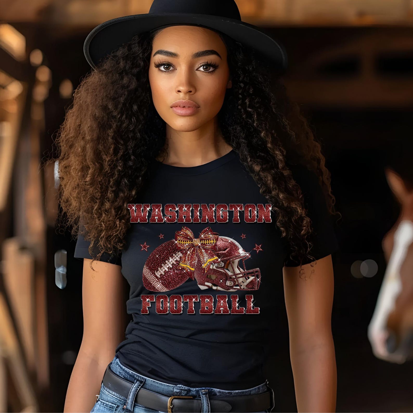 Washington Football Glitter PNG, Burgundy Sparkle Helmet Gold ...