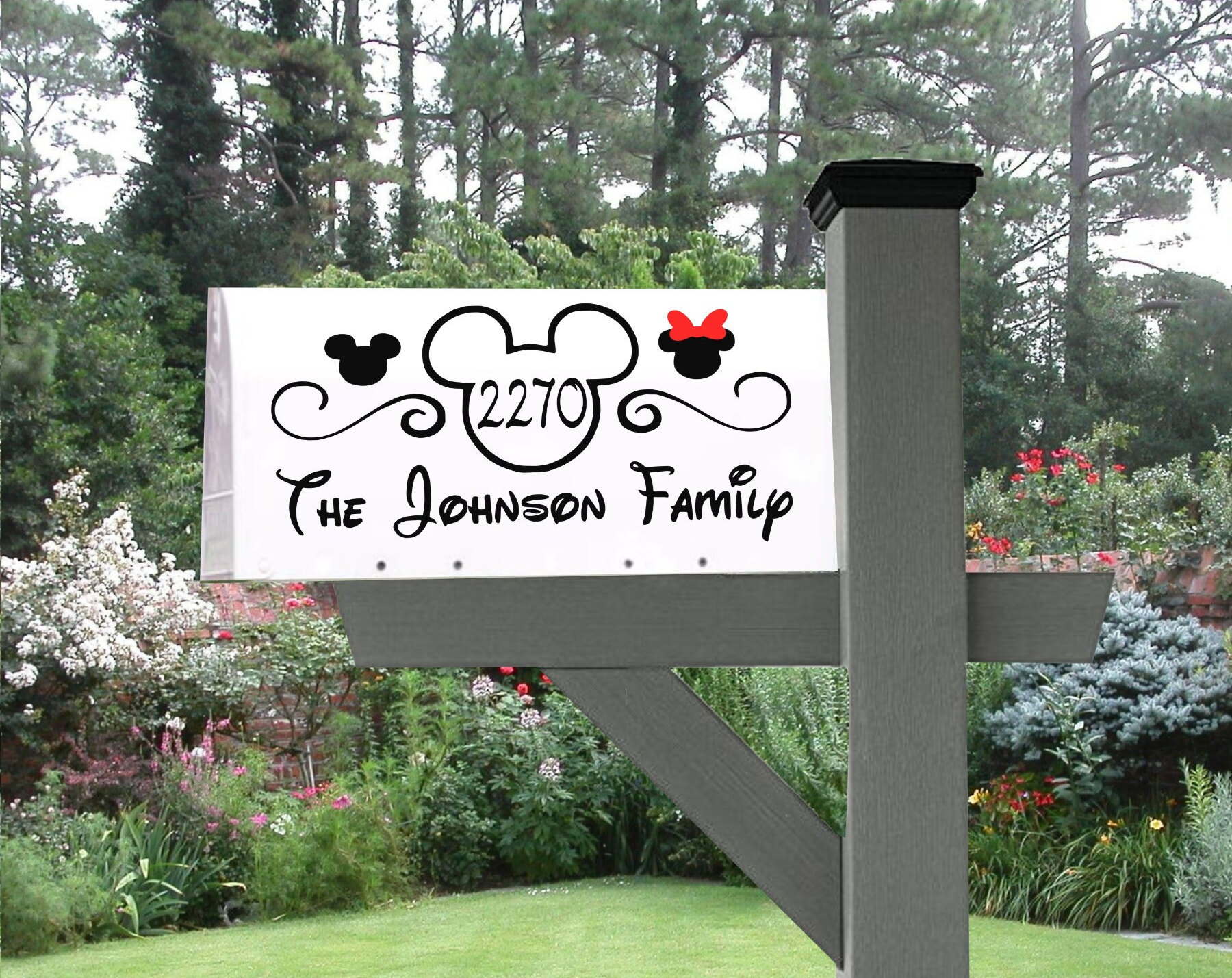Mickey Minnie Family Mailbox SVG, Cricut Cut File, Silhouette, Vinyl ...