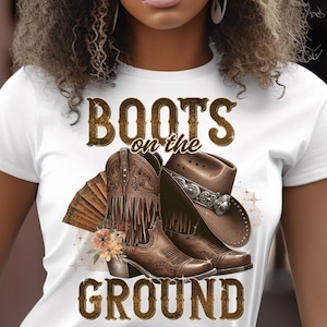 Botas no chão PNG, Line Dance Southern Soul Sublimation, Clack Fan, Chapéu de botas de cowgirl com melanina, Bling Dukes e Boots Download digital