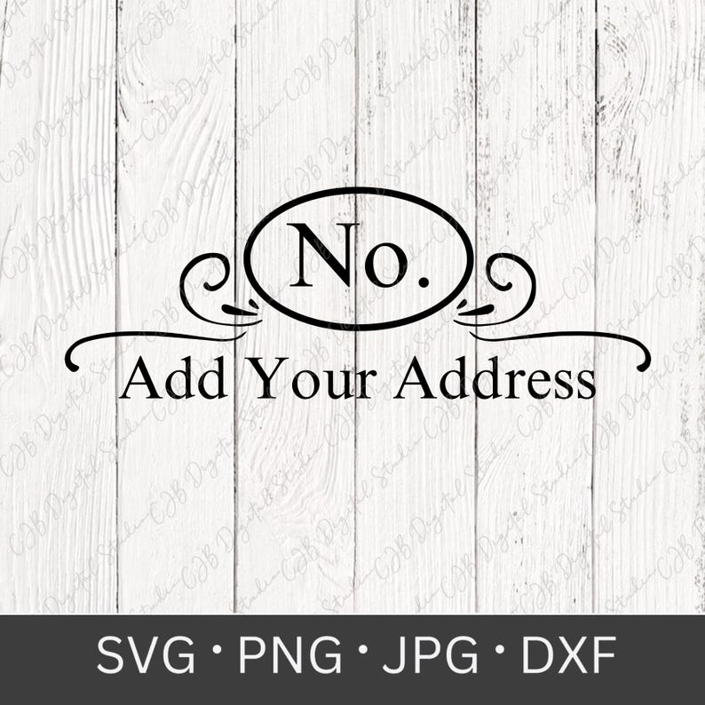 Custom Mailbox SVG, Vinyl Mailbox Decal Cut File PNG, House Numbers ...