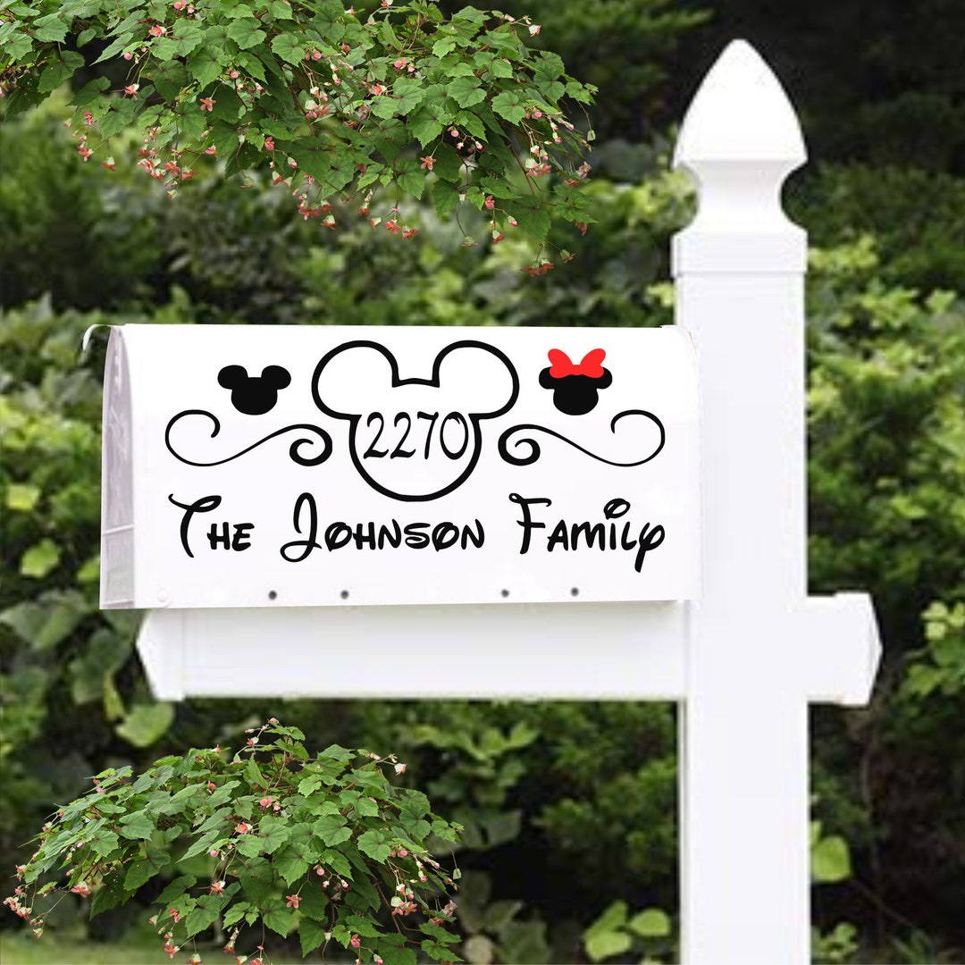 Mickey Minnie Family Mailbox SVG, Cricut Cut File, Silhouette, Vinyl ...