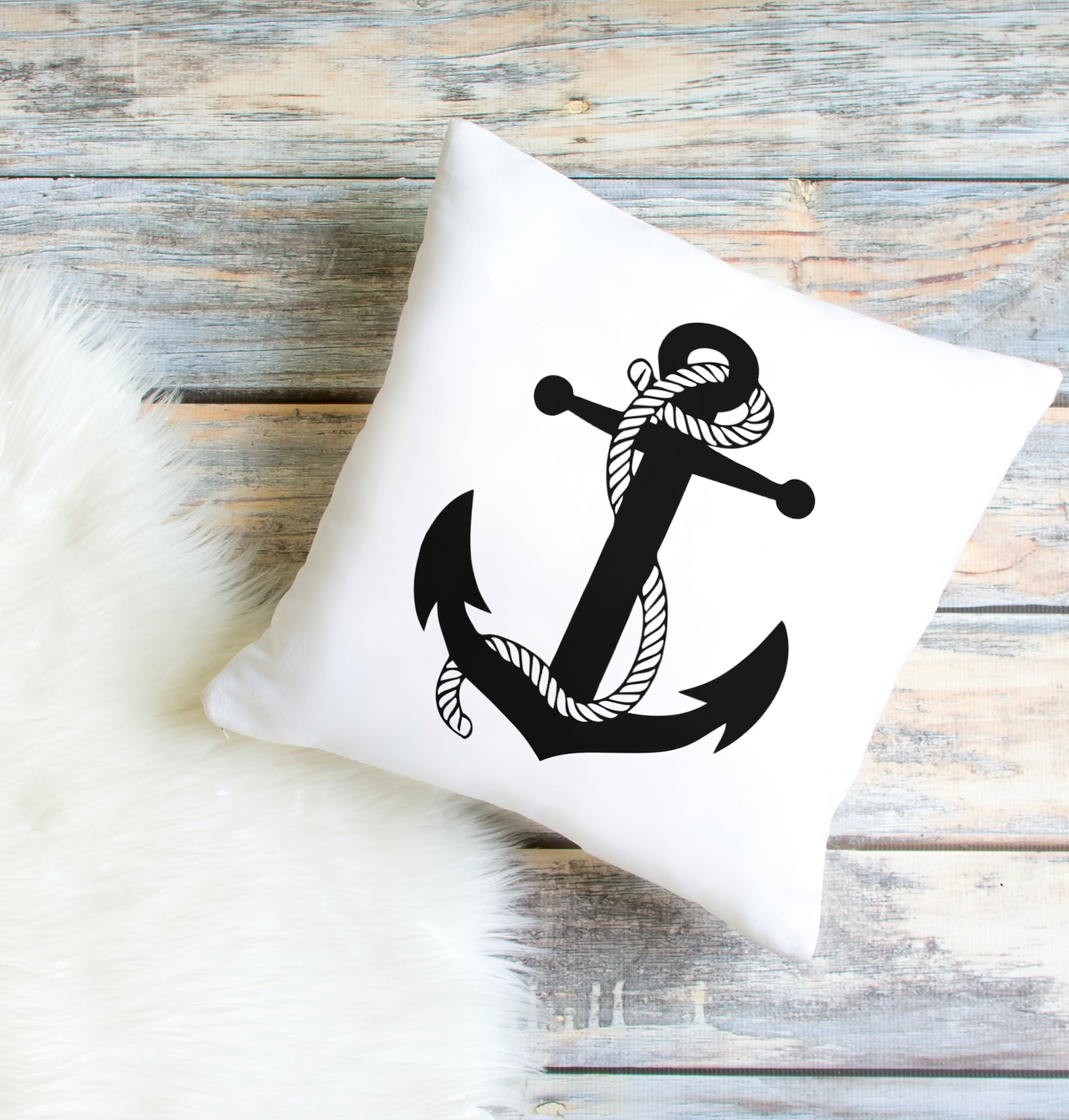 Anchor SVG, Anchor Rope PNG, Cricut Cut File, Silhouette, Beach ...