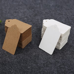 Etiquetas de Regalo en Blanco / Tres Colores / 7cmx4cm