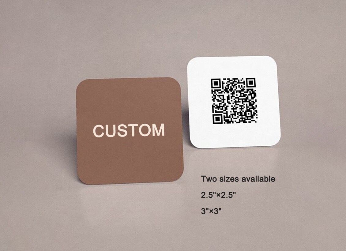 Personalized Square Rounded Corner Business Cards, Boutique Business ...