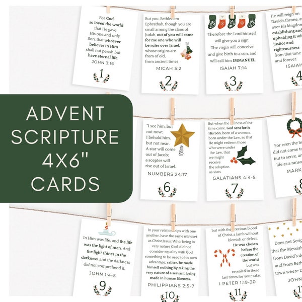 Christian Advent Calendar Etsy