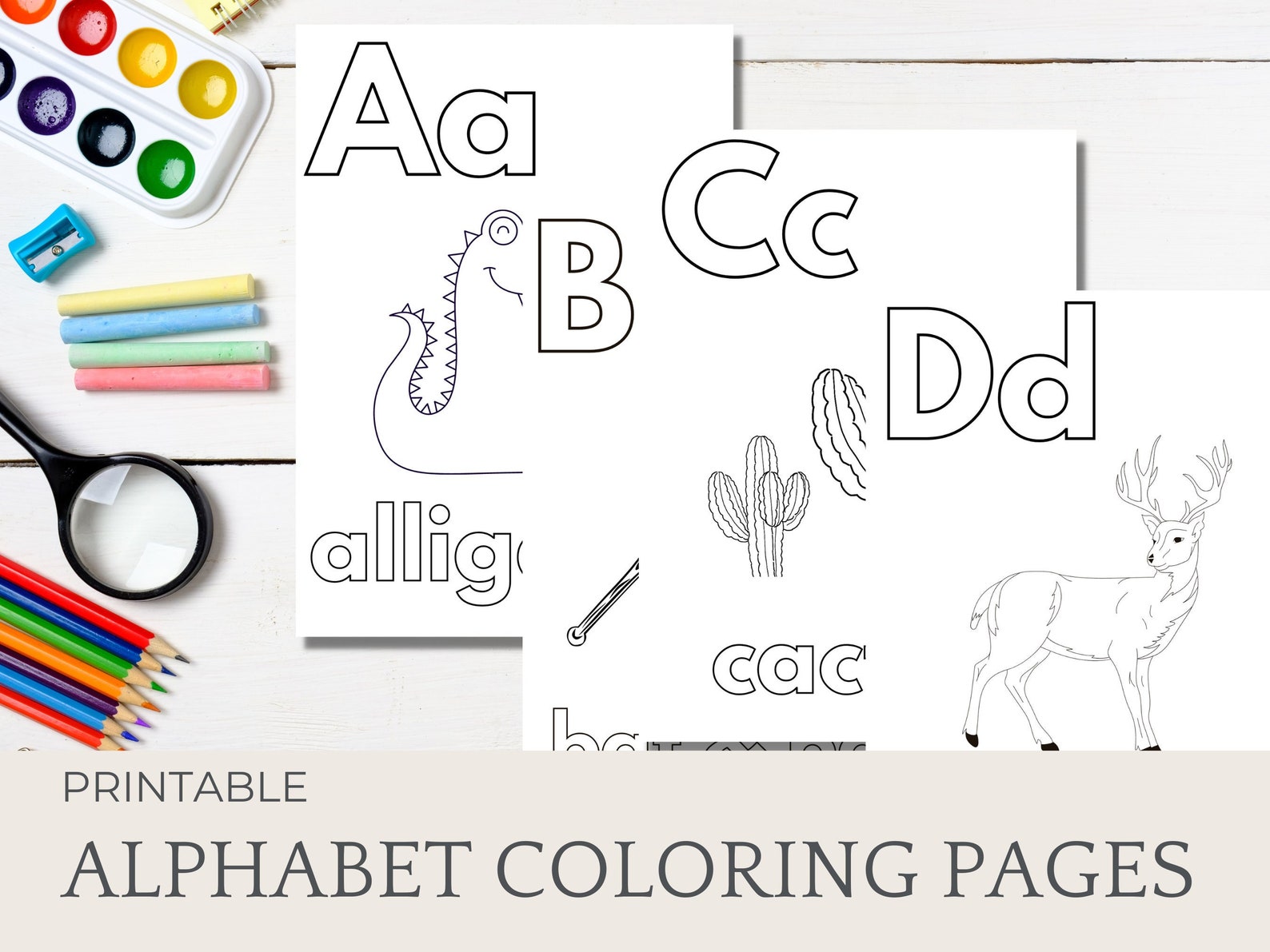 Alphabet Coloring Pages L ABC Coloring Book L Printable Coloring Pages