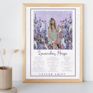 T Swiftie Lavender Haze Poster | ErasTour Poster | Download | Wall Art Poster | Eras Album Art | Midnights Poster | Print Wall Art