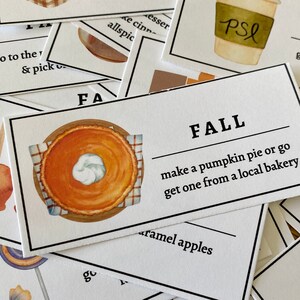 Paquete de tarjetas imprimibles para una cita nocturna de otoño: tema de acuarela, tarjetas con ideas para citas nocturnas, 190 ideas divertidas para citas nocturnas, día de San Valentín, PDF