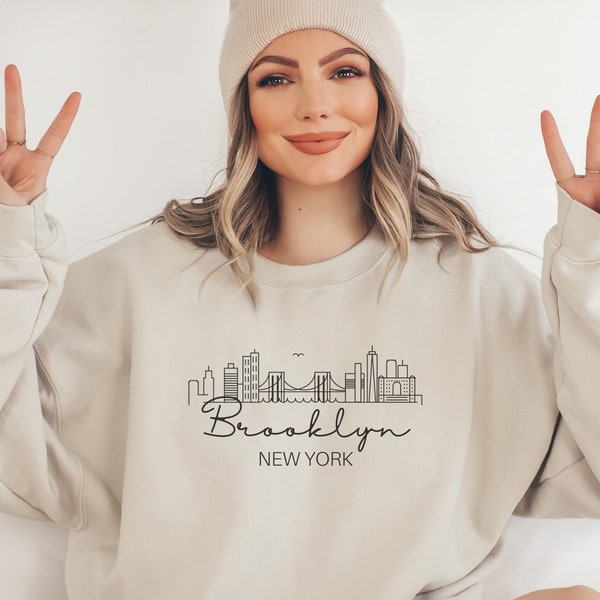 Brooklyn Sweatshirt | Women's Brooklyn Crewneck Pullover | Brooklyn Gift | New York City Sweatshirt | NYC Gift | Brooklyn Shirt | NYC Shirt