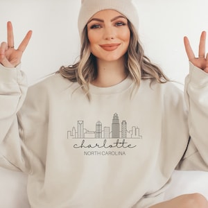 Unc Charlotte Hoodie Etsy
