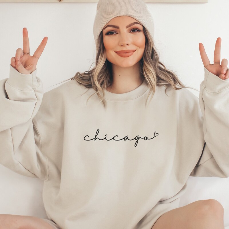 Chicago Printed Sweat Shirt